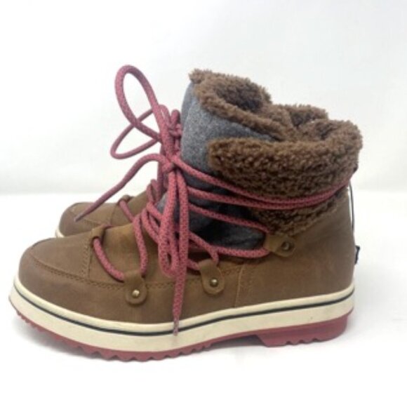 Maurices Women's Mandy Hybrid Duck Boots Brown Outdoor Winter Lace Up Size 9M - Picture 4 of 9